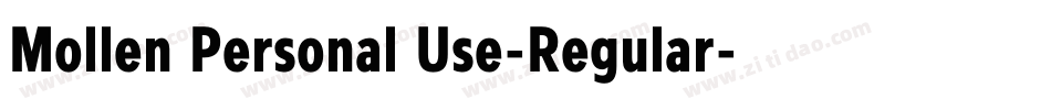 Mollen Personal Use-Regular字体转换